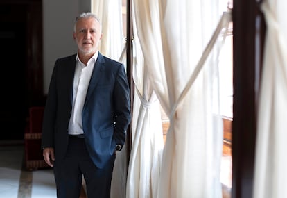 Ángel Víctor Torres, el jueves en la Delegación del Gobierno en Las Palmas.
