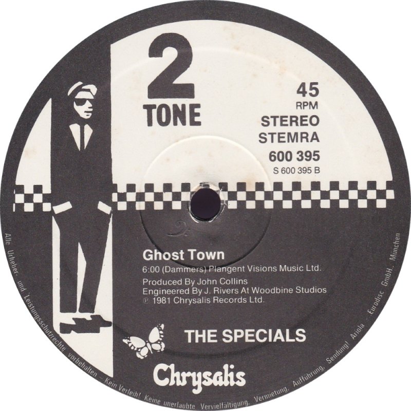 12" Singles - The Specials - Ghost Town - 2 Tone - Netherlands - 600 395