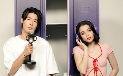 Los protagonistas de 'Sigue mi voz', la comedia adolescente que Prime Video estrenará en salas en 2025 antes que en su catálogo.