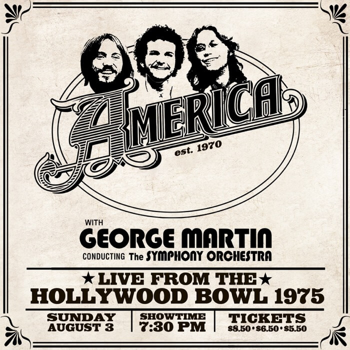 America | Live From The Hollywood Bowl – 1975 (White Vinyl) – Serendeepity