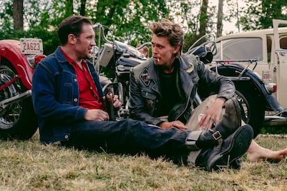 Tom Hardy y Austin Butler, en 'Bikeriders'