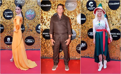 De izquierda a derecha, Blanca Paloma, Carlos Vives y Gunilla von Bismarck, tres de los invitados a la noche benéfica del festival Starlite.