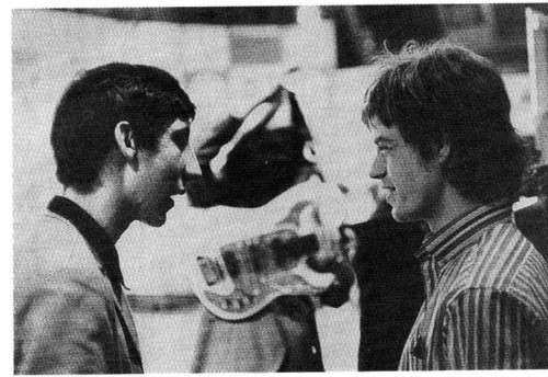 Pete Townshend and Mick jagger – @rockwithroll on Tumblr