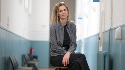 Delphine de Vigan, escritora francesa, fotografiada en el Instituto Francés.