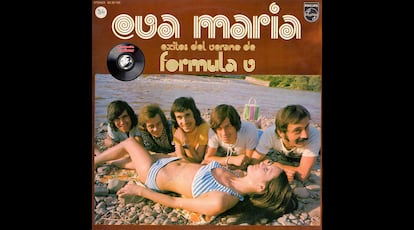 Portada de un disco del grupo Fórmula V que incluía la canción 'Eva María', en 1973.