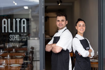 Álvaro Salido y Tatiana Carvajal, propietarios de Alita, en el soho malagueño.