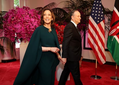 La vicepresidenta y su marido, Doug Emhoff, el pasado mayo durante una cena de estado en la Casa Blanca