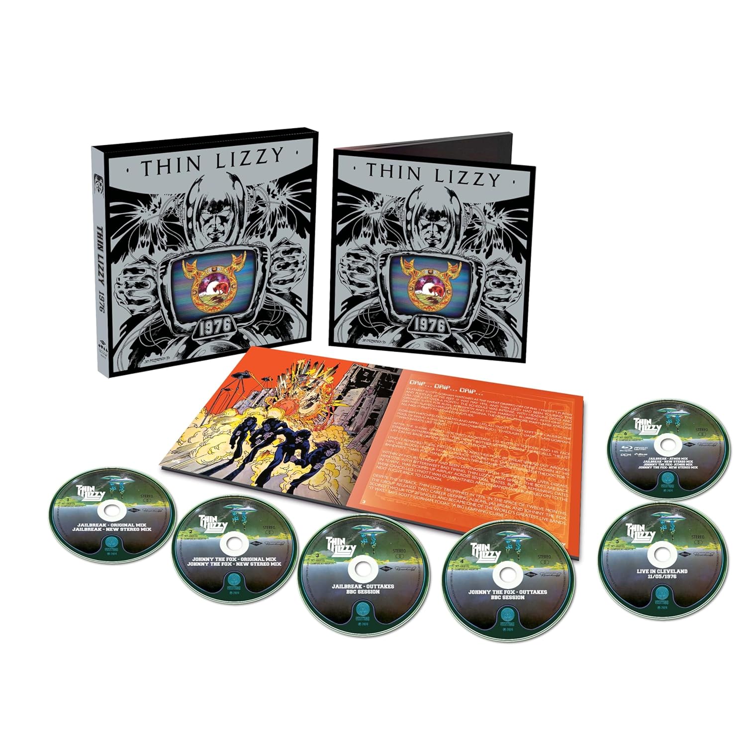 1976, EL AÑO DECISIVO DE THIN LIZZY, CELEBRADO EN UNA CAJA DE 6 DISCOS