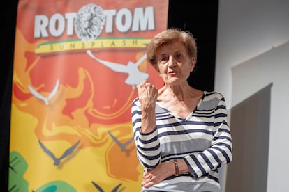 Adela Cortina en el ciclo de conferencias 'El Poder de la Utopía' del festival Rototom Sunsplash 2024, que se ha clausurado este miércoles en Benicàssim.