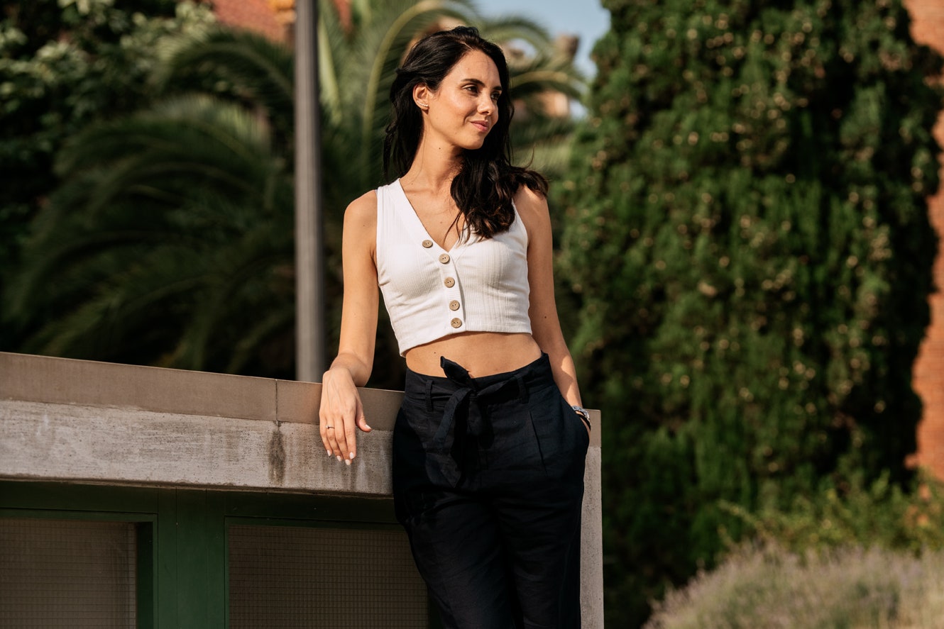looks faciles  estilismos street style vestir verano mucho calor cropped top
