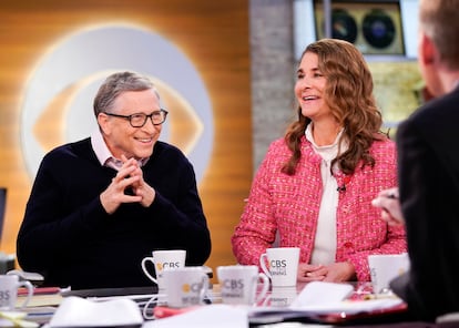 Bill y Melinda Gates, durante una entrevista en la CBS, en una imagen de febrero de 2019, dos años antes de su divorcio. 