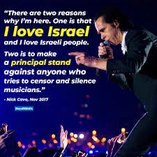 NICK CAVE ACTUARA EN ISRAEL Y ATACA A ROGER WATERS POR HIPÓCRITA