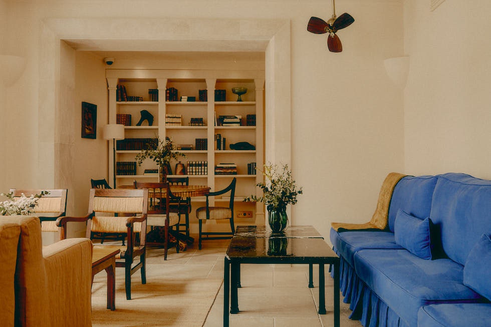 Uno de los espacios comunes del Hotel Portella en Palma de Mallorca.