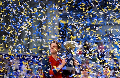Sinner, el 19 de agosto tras proclamarse campeón de Cincinnati.