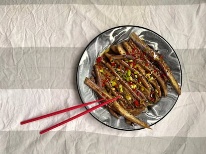 Las berenjenas chinas también se cultivan aquí