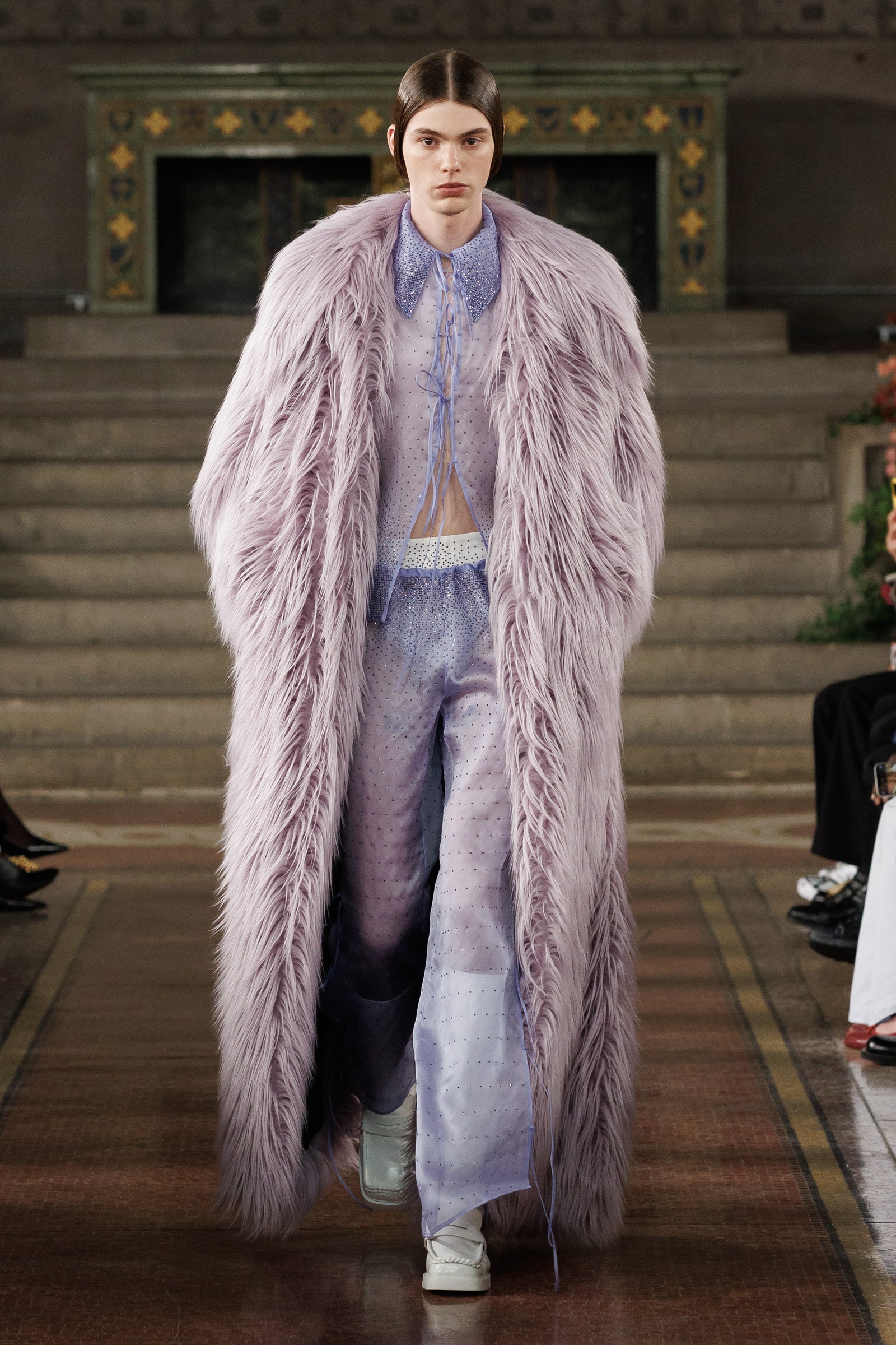 Conjunto lila de Palomo en Nueva York