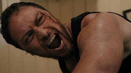 James Mcavoy Screaming In A Blac