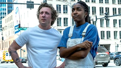 Jeremy Allen White y Ayo Edebiri en una imagen de 'The Bear'.