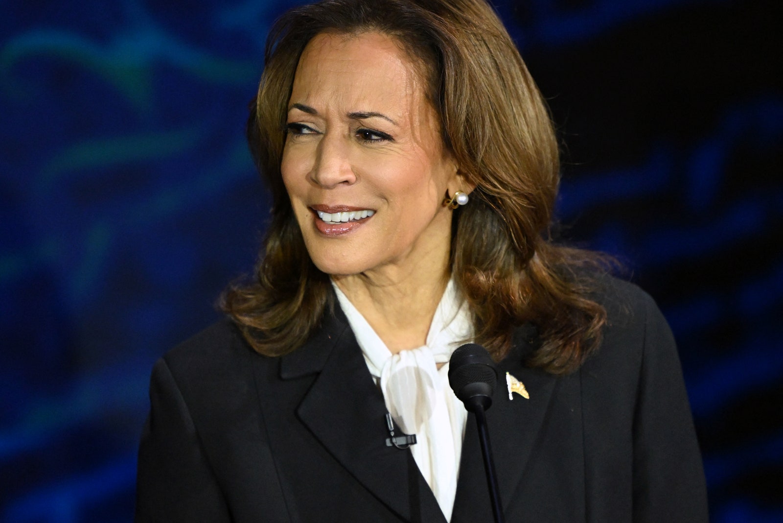 Kamala Harris en un momento del debate.