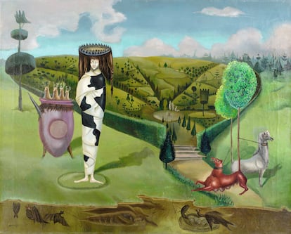 'Green Tea. La Dame ovale' (1942), de Leonora Carrington, en la exposición del Pompidou.