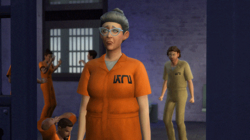 Abuelita siendo encarcelada en Los Sims Personaje de Los Sims siendo encarcelado en un giro de historia impresionante.- Blog Hola Telcel