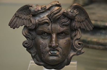 Una cabeza de Medusa, en bronce, del British Museum, de Londres. © Carole Raddato