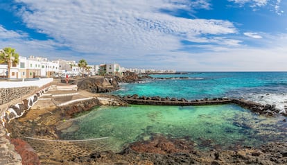 El pueblo de Punta Mujeres, en Lanzarote.