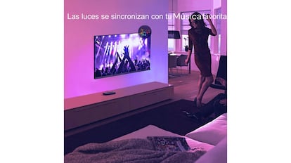 Esta tira de luz led para TV se sincronizan con el sonido para ofrecer una mejor experiencia