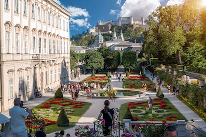 Los jardines del palacio de Mirabell, en Salzburgo (Austria).