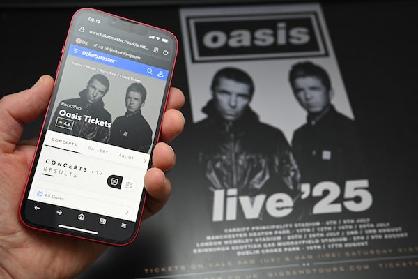 U.K. government to probe dynamic pricing after Oasis tickets controversy -  The Globe and Mail