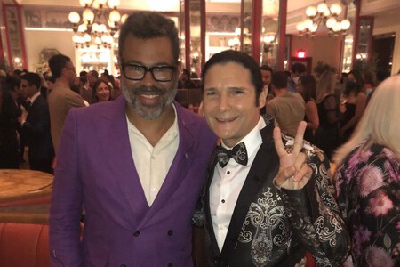 Jordan Peele con Corey Feldman