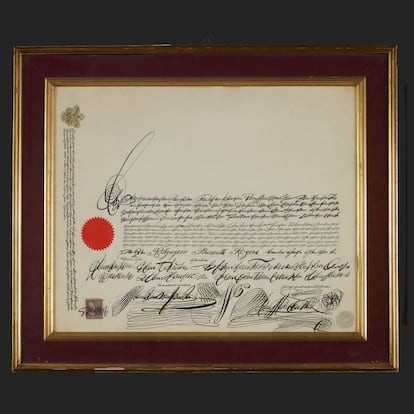 Saul Steinberg. 'Diploma para Belgiojoso, Peresutti y Rogers', 1955. Colección particular.