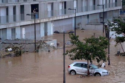 Daños causados por las inundaciones en Valencia, este miércoles.