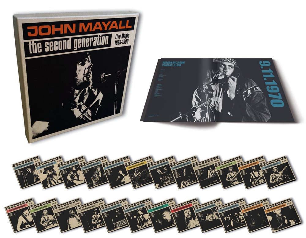 Boxset photo: John Mayall - The Second Generation: Live Magic 1968-1993