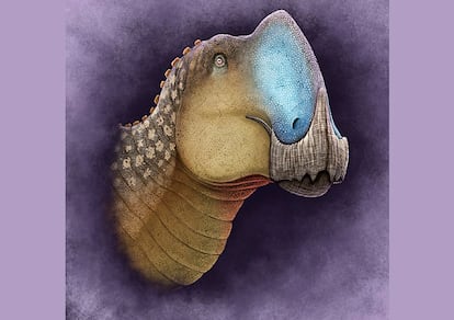 Reconstrucción del Coahuilasaurus lipani.
