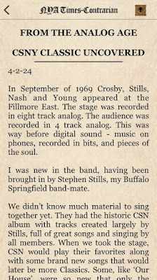 CROSBY, STILLS, NASH & YOUNG PUBLICARÁN UN DOBLE LP CON SU ÚLTIMO SHOW EN EL FILLMORE EAST 1969