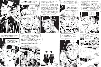 Página del cómic 'Barrio', de Carlos Giménez, publicado por Reservoir Books.