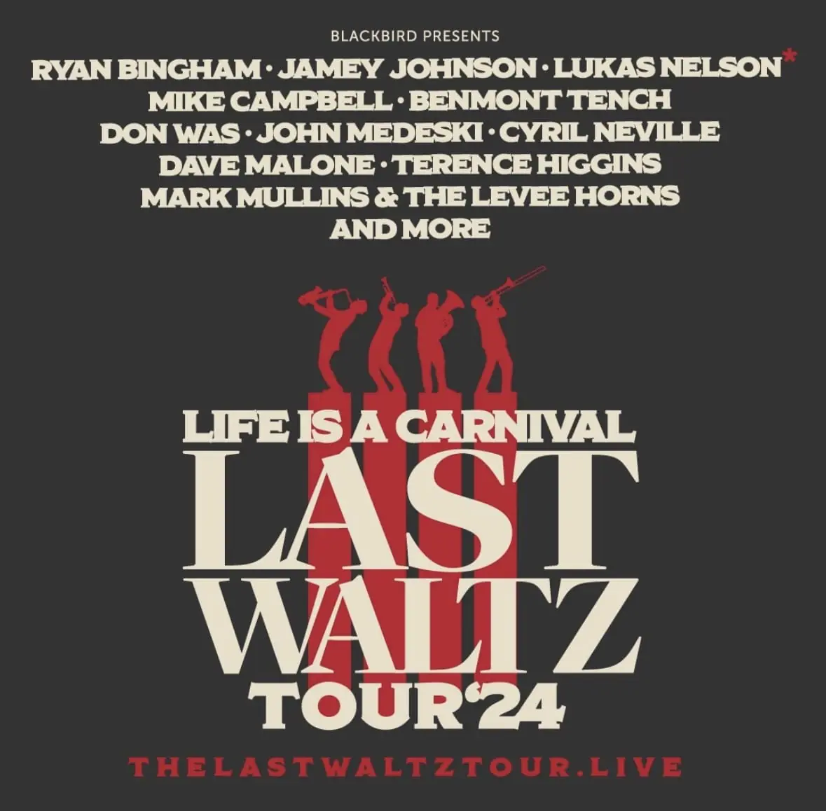 All-Star Tribute Tour Life is a Carnival: A Musical Celebration of Robbie Robertson to Feature