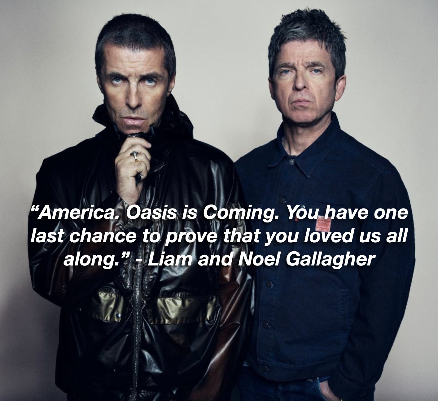 CONSEQUENCE on X: "Oasis' message to American fans about their first tour  dates on the continent in 17 years → https://t.co/VTIvMWH4mq  https://t.co/ZI5hFgP9JB" / X