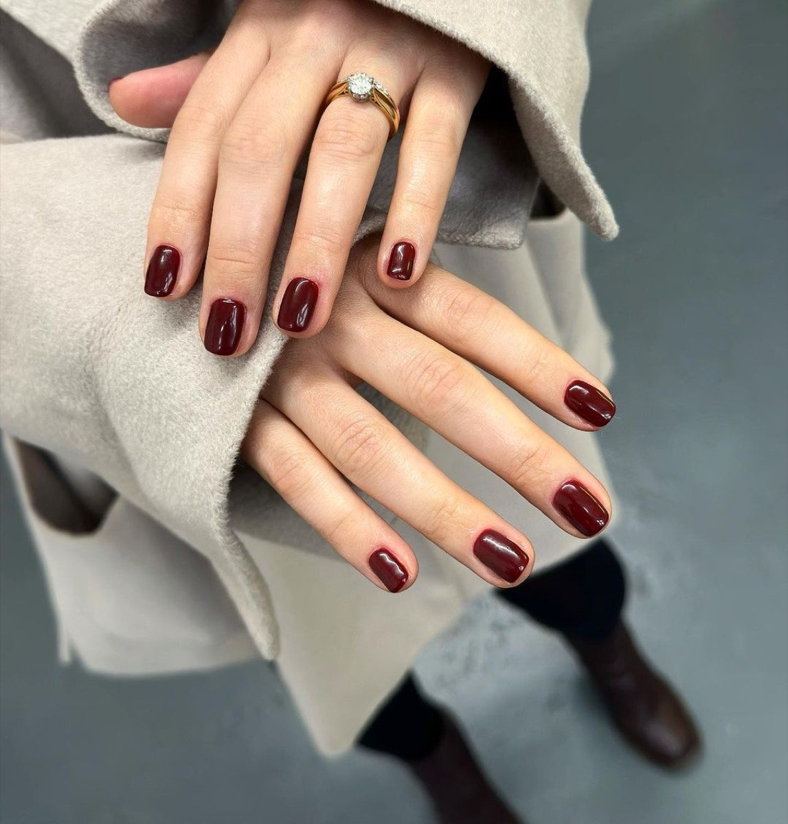 Unghie Black Cherry classiche