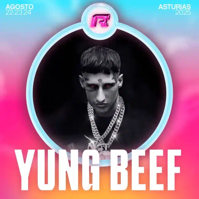 Cartel del Riverland 2025 y entradas del festival asturiano 4 yung beef riverland