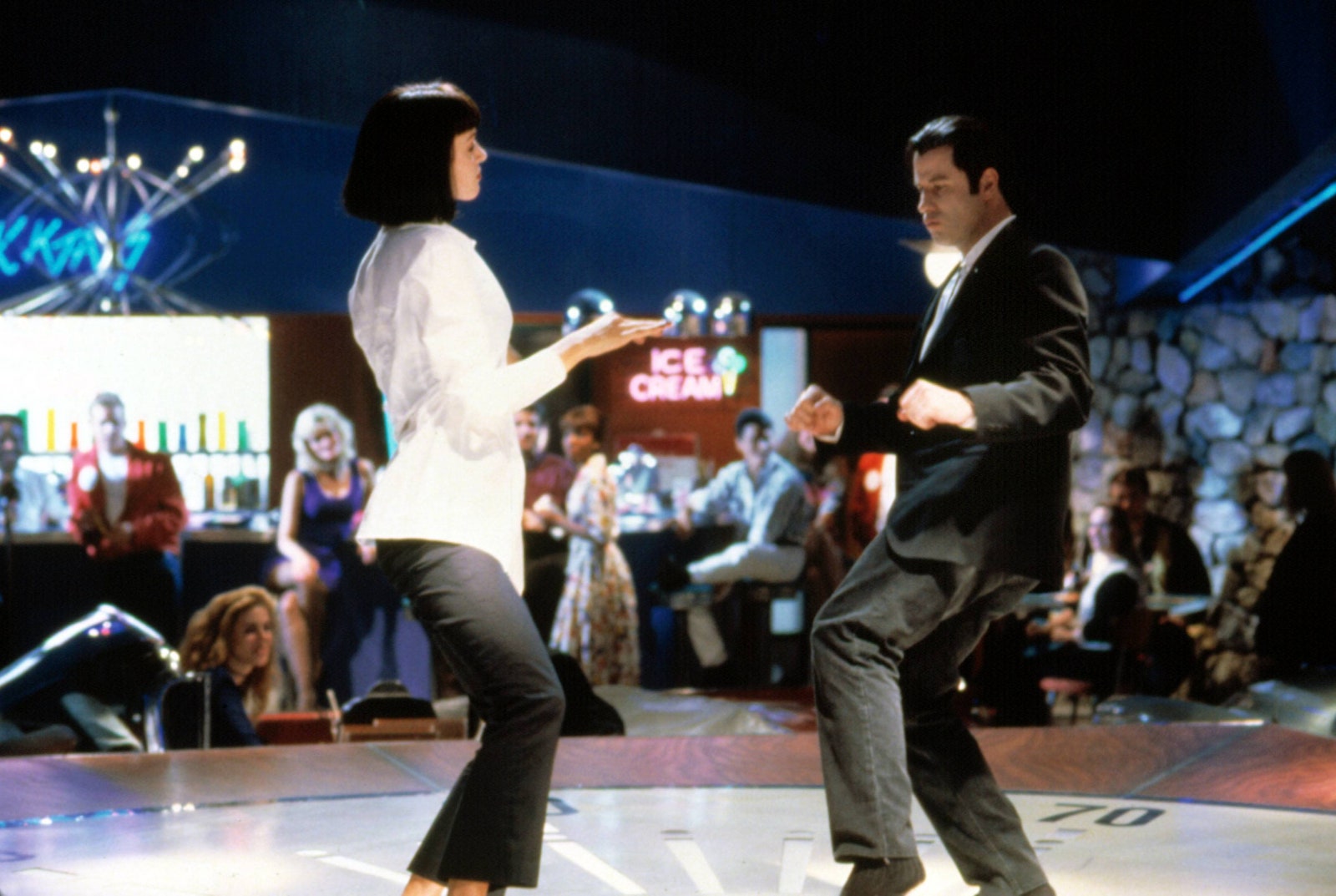 Uma Thurman y John Travolta son los protagonistas de 'Pulp Fiction'