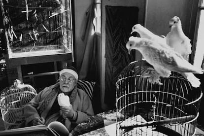 Retrato de Henri Matisse en su casa de Vence (Francia), en 1944.