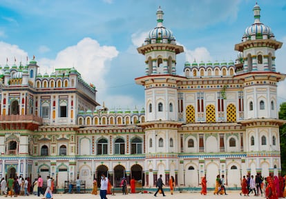 Janaki Mandir, un templo hindú en la ciudad nepalí de Janakpur.