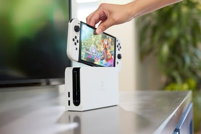 La Nintendo Switch con el Mario Kart Deluxe 8.