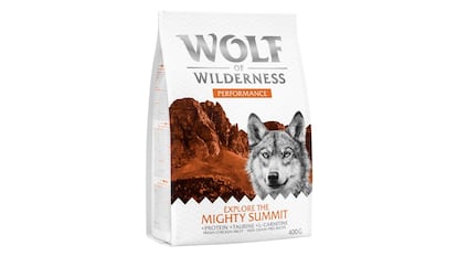 Este pienso sin cereales está destinado a perros muy activos.