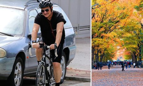 Y BONO SE CAYÓ DE LA BICICLETA EN EL CENTRAL PARK DE NUEVA YORK