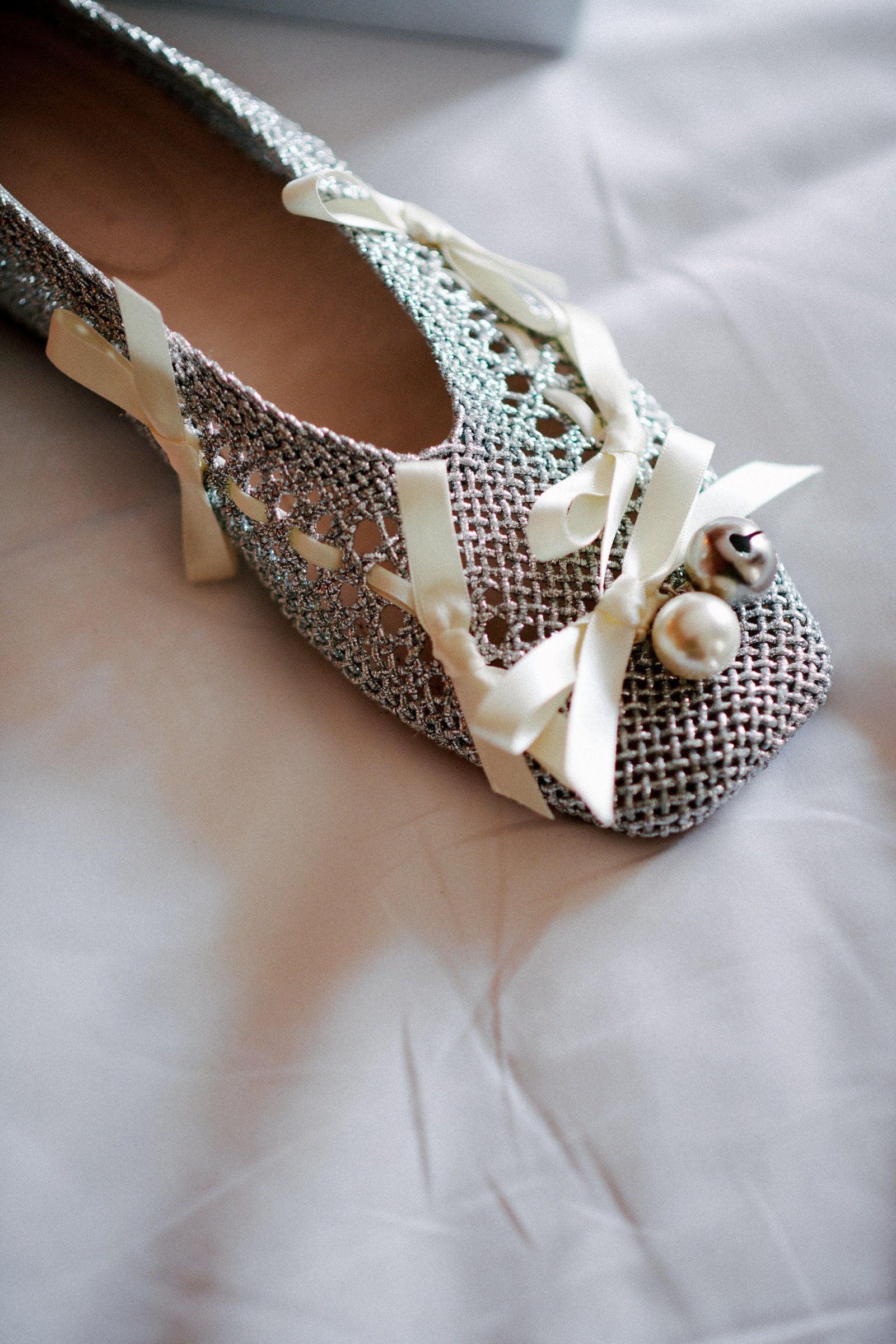 Image may contain Clothing Footwear Shoe High Heel Sandal Accessories Jewelry Necklace and Person