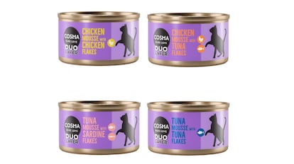 Este tipo de comida húmeda para felinos tiene una combinación de pollo, trozos de salmón selecto y atún delicado en caldo.