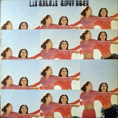 Portada del primer disco de Las Grecas, 'Gipsy Rock' (1974). 